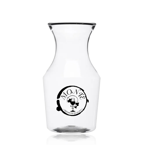 Reserv 12 oz. Plastic Disposable Wine Carafe with Lid - Reserv 12 oz. Plastic Disposable Wine Carafe with Lid - Image 0 of 12