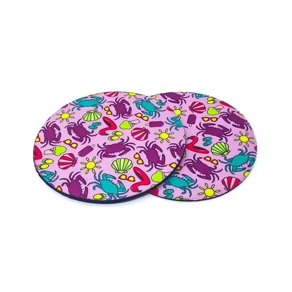 Round Neoprene Coaster - Round Neoprene Coaster - Image 0 of 2