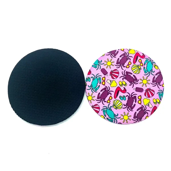 Round Neoprene Coaster - Round Neoprene Coaster - Image 2 of 2