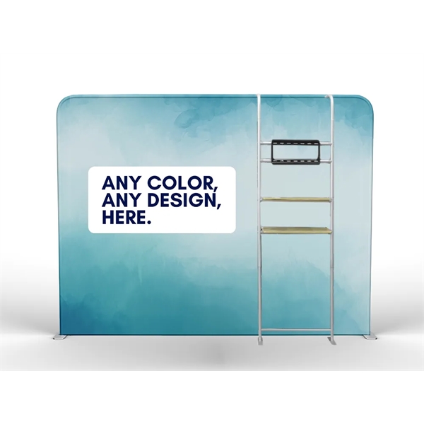 Premium 10' Backdrop w/ Shelves & Mount Kit - Premium 10' Backdrop w/ Shelves & Mount Kit - Image 0 of 6