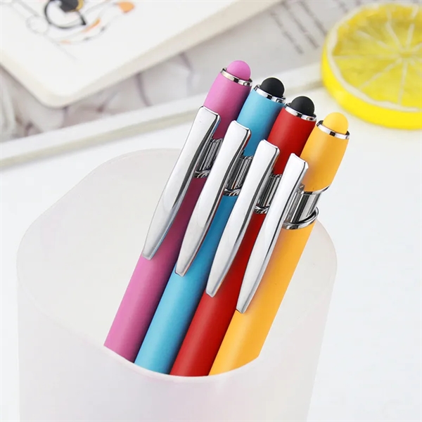 Aluminum 2-in-1 Touch Screen Ballpoint Pen W/Stylus - Aluminum 2-in-1 Touch Screen Ballpoint Pen W/Stylus - Image 1 of 7