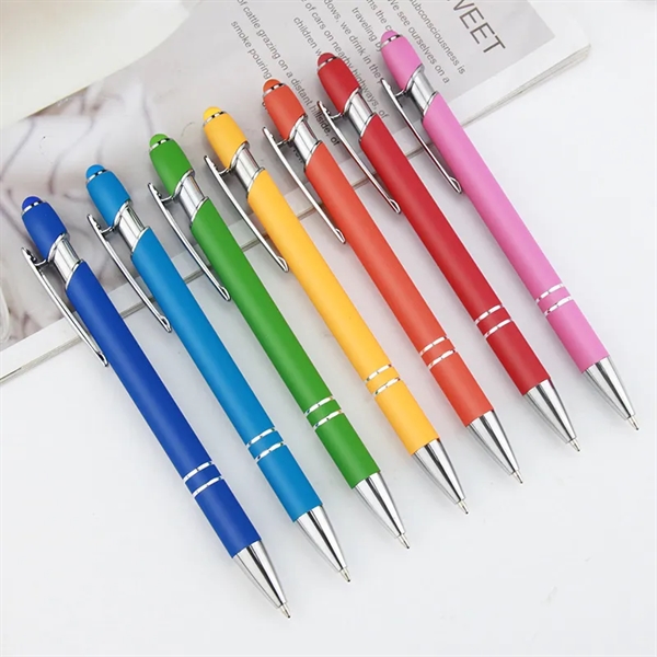 Aluminum 2-in-1 Touch Screen Ballpoint Pen W/Stylus - Aluminum 2-in-1 Touch Screen Ballpoint Pen W/Stylus - Image 0 of 7