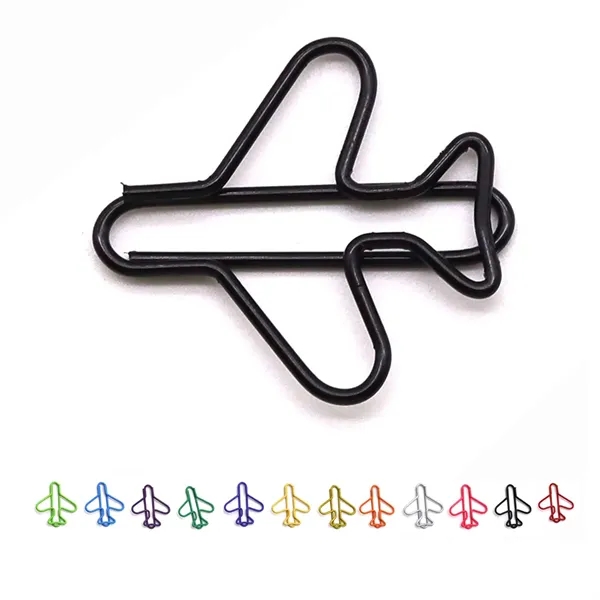 Cute Metal Airplane Bookmark Paperclips Office Accessories - Cute Metal Airplane Bookmark Paperclips Office Accessories - Image 0 of 2