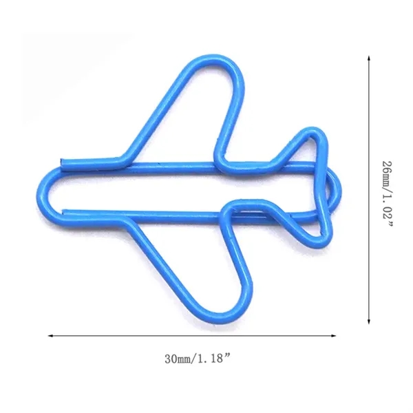 Cute Metal Airplane Bookmark Paperclips Office Accessories - Cute Metal Airplane Bookmark Paperclips Office Accessories - Image 1 of 2