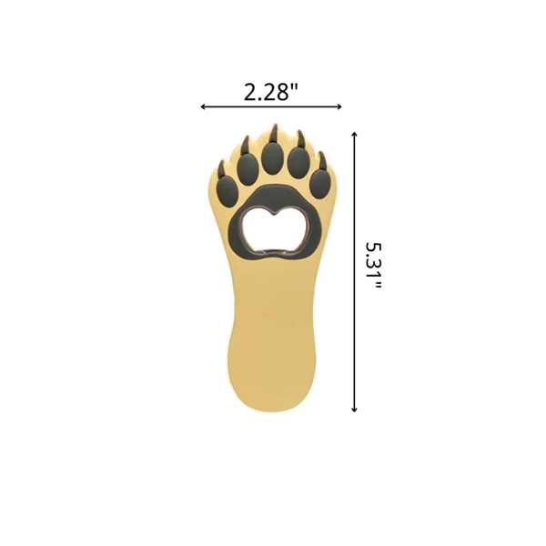 Bear Paw Bottle Opener Magnet - Bear Paw Bottle Opener Magnet - Image 2 of 2