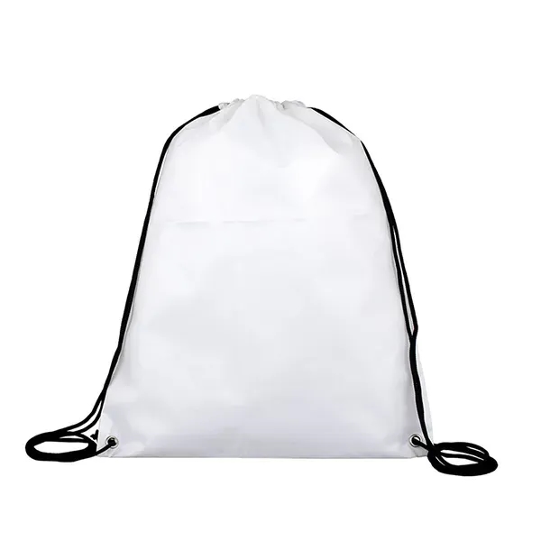 13" W x 16" H Full Color Import 210D RPET Drawstring Cinch P