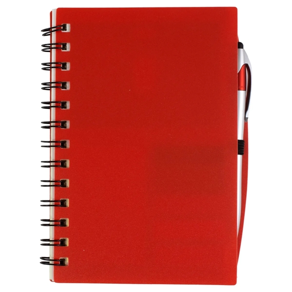 STYLISH SPIRAL STICKY NOTES, FLAGS AND PEN NOTEBOOK - STYLISH SPIRAL STICKY NOTES, FLAGS AND PEN NOTEBOOK - Image 6 of 10