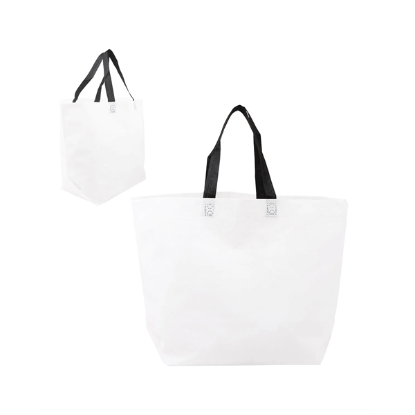 Prime Line Two-Tone Heat Sealed Non-Woven Tote Bag - Prime Line Two-Tone Heat Sealed Non-Woven Tote Bag - Image 2 of 13