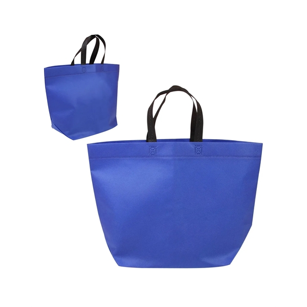 Two-Tone Heat Sealed Non-Woven Tote Bag - Two-Tone Heat Sealed Non-Woven Tote Bag - Image 4 of 13