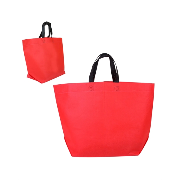 Two-Tone Heat Sealed Non-Woven Tote Bag - Two-Tone Heat Sealed Non-Woven Tote Bag - Image 1 of 13