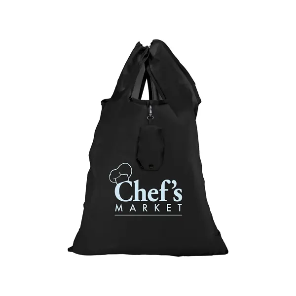 Polyester Folding Grocery Tote Bag - Polyester Folding Grocery Tote Bag - Image 2 of 7