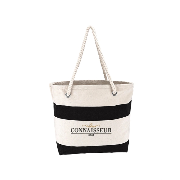 Prime Line Cotton Resort Tote Bag with Rope Handle - Prime Line Cotton Resort Tote Bag with Rope Handle - Image 0 of 5