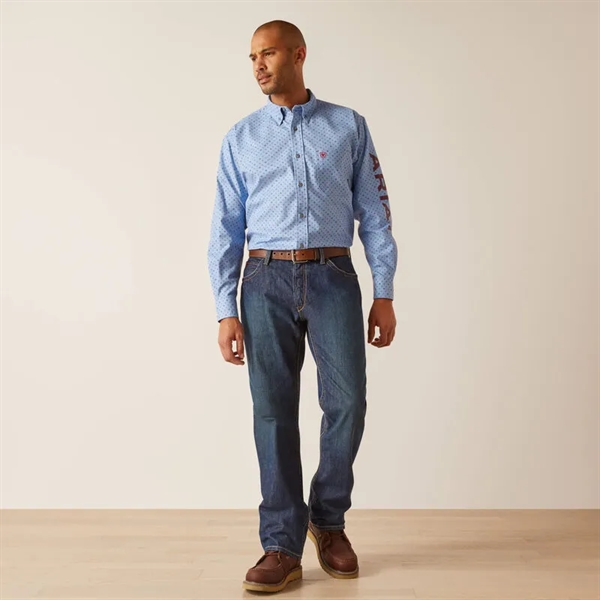 Men's FR Gunner Stretch Logo Work Shirt, Long Sleeve - Men's FR Gunner Stretch Logo Work Shirt, Long Sleeve - Image 3 of 3