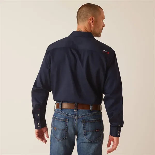 Men's FR Solid Snap Work Shirt, Long Sleeve - Men's FR Solid Snap Work Shirt, Long Sleeve - Image 1 of 3