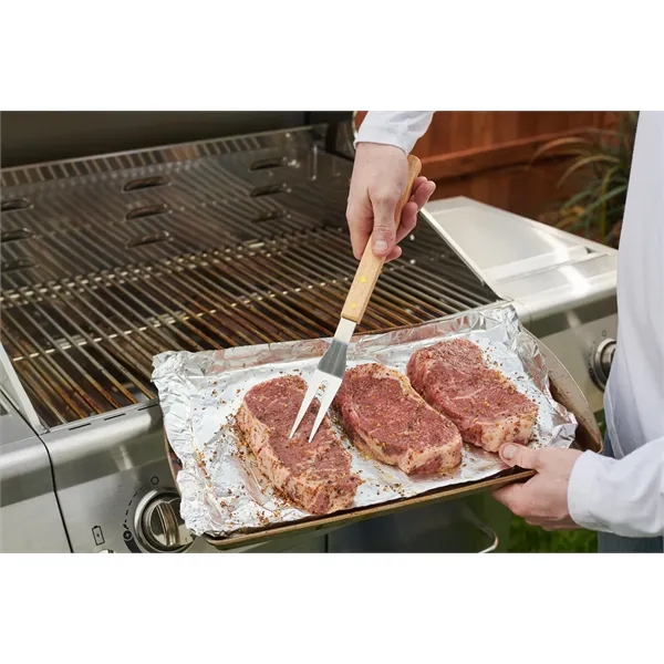 Deluxe Wood Handle BBQ  Fork - Deluxe Wood Handle BBQ  Fork - Image 2 of 3