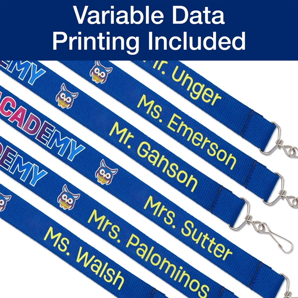 3/4" TrueColor Custom Full Color Lanyard - 3/4" TrueColor Custom Full Color Lanyard - Image 1 of 8