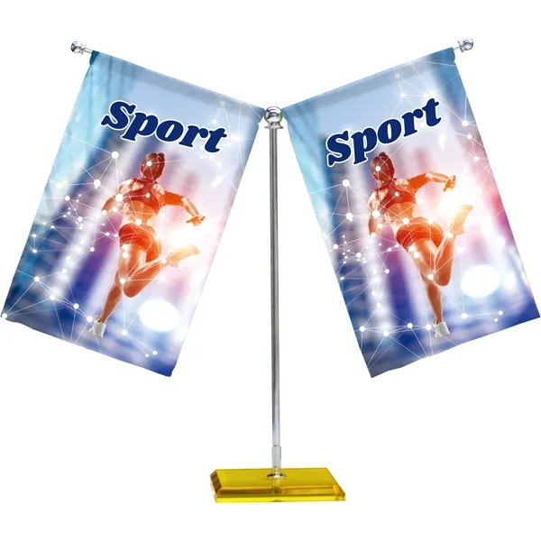 Double Desktop Flag - 5.5"x8.3" - Double Desktop Flag - 5.5"x8.3" - Image 0 of 0