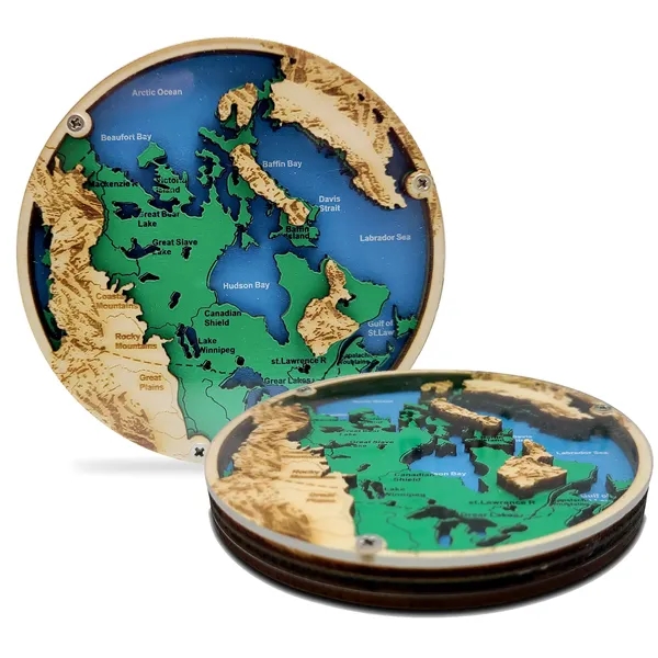 Layered Wood Coaster - Layered Wood Coaster - Image 10 of 19