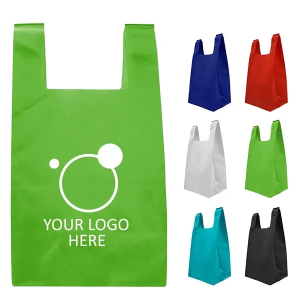 T-Shirt Styled Poly Tote Bags-11x14.25 x7 - T-Shirt Styled Poly Tote Bags-11x14.25 x7 - Image 0 of 4