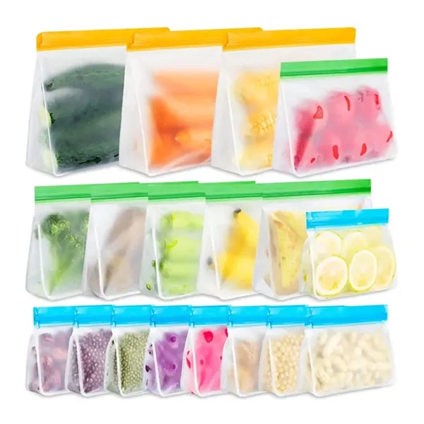 BPA-Free Leakproof Reusable Freezer Bag for Food Storage - BPA-Free Leakproof Reusable Freezer Bag for Food Storage - Image 3 of 3