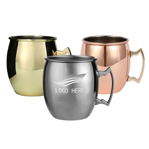 Vintage Vessel 19.36oz Brass-Handled Metal Cup - Vintage Vessel 19.36oz Brass-Handled Metal Cup - Image 0 of 1