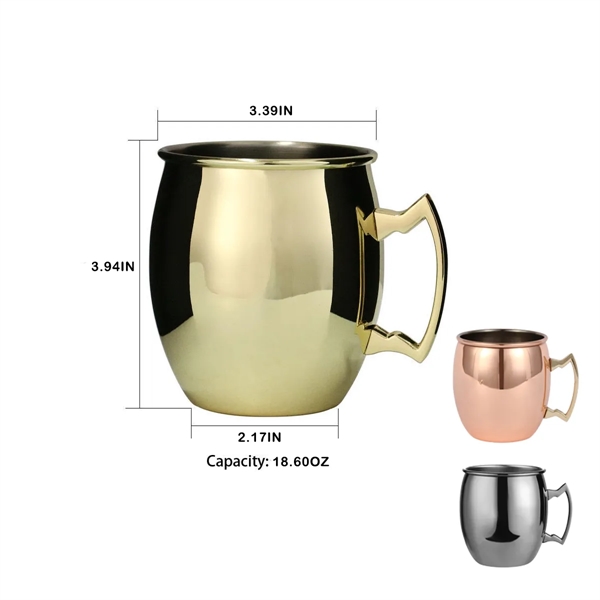 Vintage Vessel 19.36oz Brass-Handled Metal Cup - Vintage Vessel 19.36oz Brass-Handled Metal Cup - Image 1 of 1