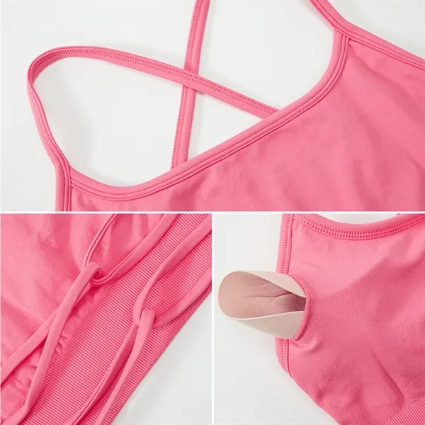 Spaghetti Strap Sports Bras - Spaghetti Strap Sports Bras - Image 3 of 5