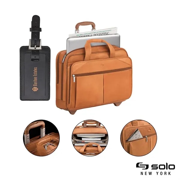 Solo New York Walker Leather Rolling Case - Solo New York Walker Leather Rolling Case - Image 0 of 4