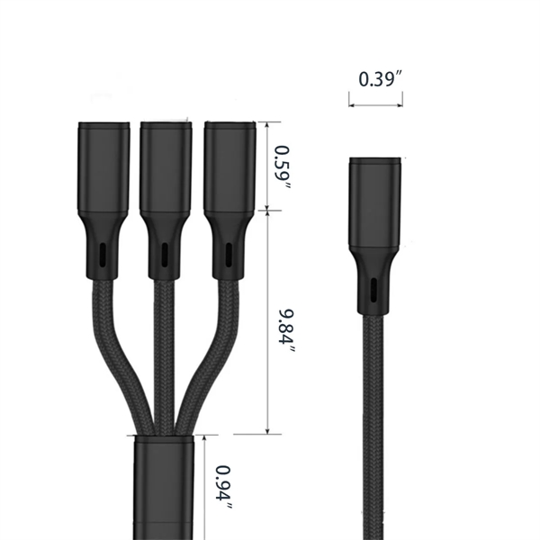 3-in-1 Universal Fast Charging Cable - 3-in-1 Universal Fast Charging Cable - Image 1 of 4