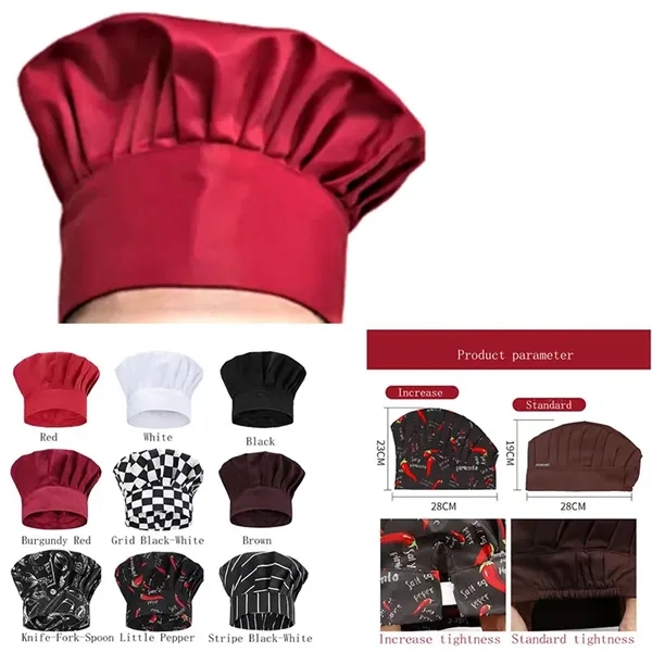 Elastic Baker Kitchen Cooking Chef Cap - Elastic Baker Kitchen Cooking Chef Cap - Image 0 of 1