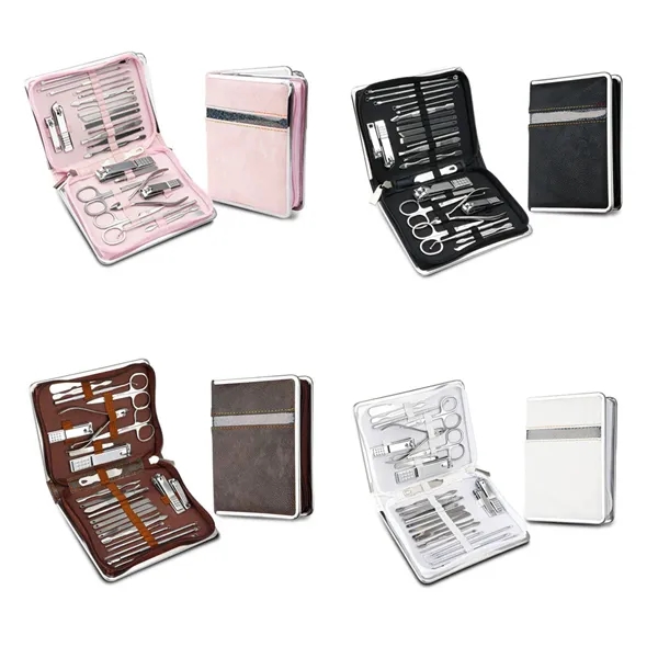 26 Pieces Stainless Steel Manicure Set Nail Clipper Kit - 26 Pieces Stainless Steel Manicure Set Nail Clipper Kit - Image 1 of 4