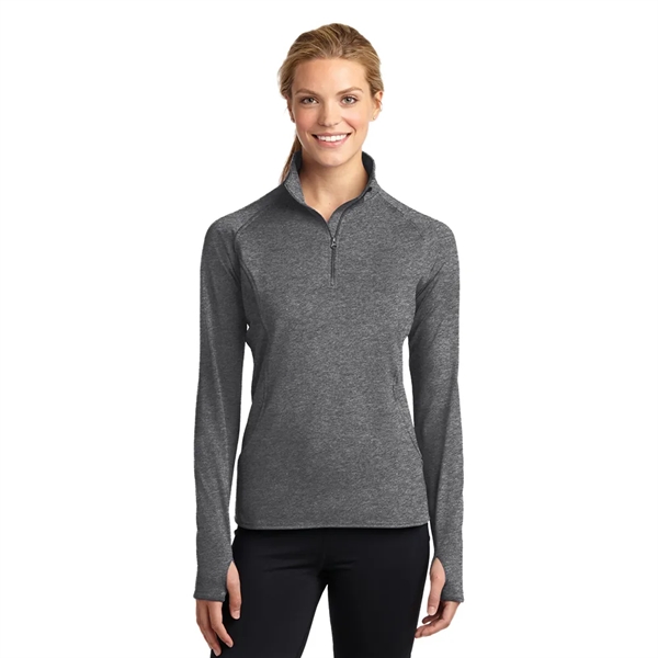 Sport-Tek® Women's Sport-Wick® Stretch 1/4-Zip Pullover - Sport-Tek® Women's Sport-Wick® Stretch 1/4-Zip Pullover - Image 3 of 17