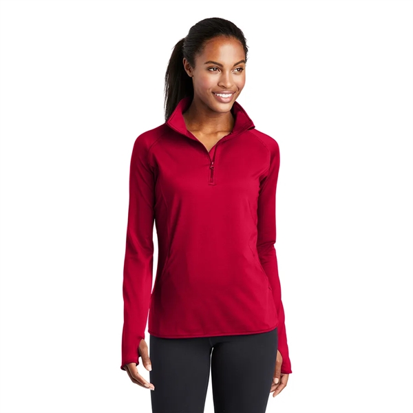 Sport-Tek® Women's Sport-Wick® Stretch 1/4-Zip Pullover - Sport-Tek® Women's Sport-Wick® Stretch 1/4-Zip Pullover - Image 4 of 17