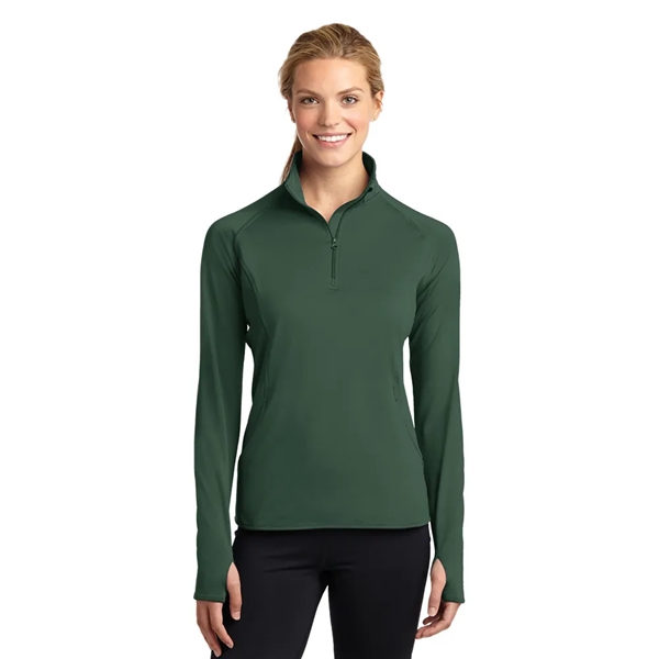 Sport-Tek® Women's Sport-Wick® Stretch 1/4-Zip Pullover - Sport-Tek® Women's Sport-Wick® Stretch 1/4-Zip Pullover - Image 6 of 17