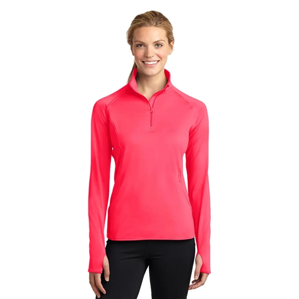 Sport-Tek® Women's Sport-Wick® Stretch 1/4-Zip Pullover - Sport-Tek® Women's Sport-Wick® Stretch 1/4-Zip Pullover - Image 7 of 17