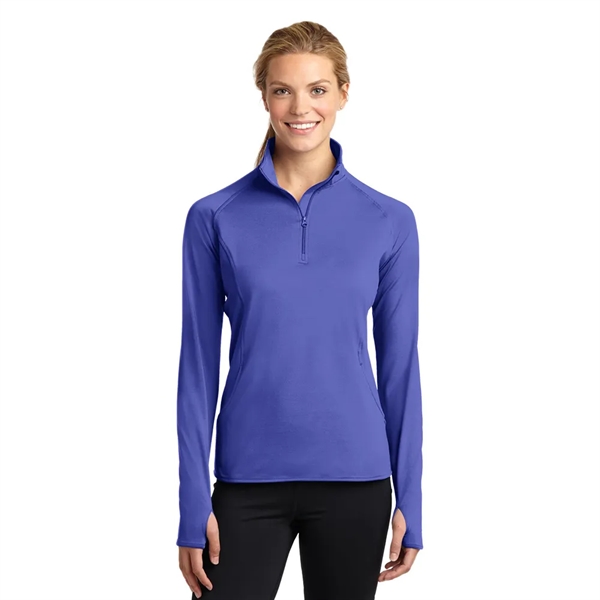 Sport-Tek® Women's Sport-Wick® Stretch 1/4-Zip Pullover - Sport-Tek® Women's Sport-Wick® Stretch 1/4-Zip Pullover - Image 8 of 17