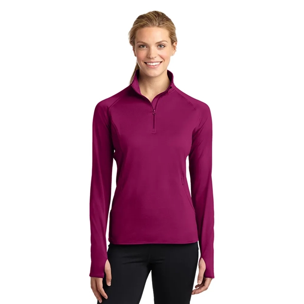 Sport-Tek® Women's Sport-Wick® Stretch 1/4-Zip Pullover - Sport-Tek® Women's Sport-Wick® Stretch 1/4-Zip Pullover - Image 10 of 17