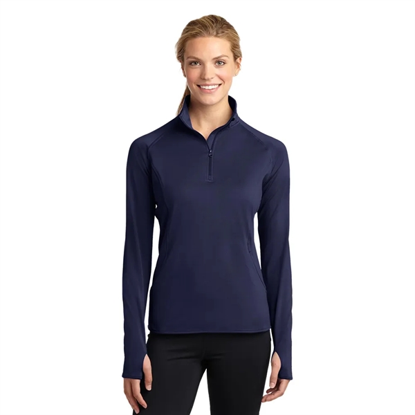 Sport-Tek® Women's Sport-Wick® Stretch 1/4-Zip Pullover - Sport-Tek® Women's Sport-Wick® Stretch 1/4-Zip Pullover - Image 12 of 17