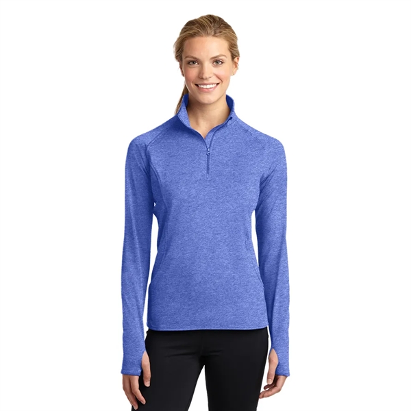 Sport-Tek® Women's Sport-Wick® Stretch 1/4-Zip Pullover - Sport-Tek® Women's Sport-Wick® Stretch 1/4-Zip Pullover - Image 16 of 17