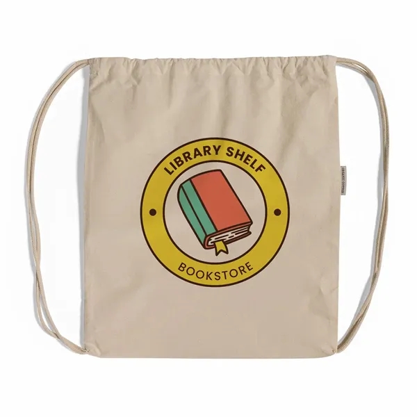 Organic Cotton Drawstring Backpack - Organic Cotton Drawstring Backpack - Image 0 of 5