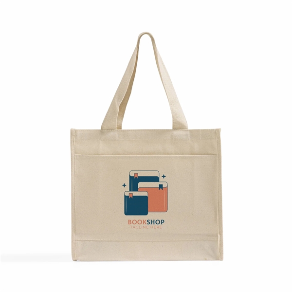 Color-Trim Canvas Tote Bag - Color-Trim Canvas Tote Bag - Image 0 of 16
