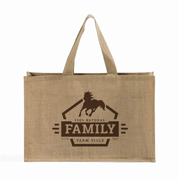 Carry All Jute Tote Bag - Carry All Jute Tote Bag - Image 0 of 8