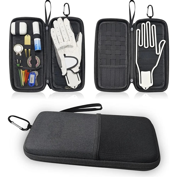 Golf Gloves Holder Case with Clip - Golf Gloves Holder Case with Clip - Image 1 of 4