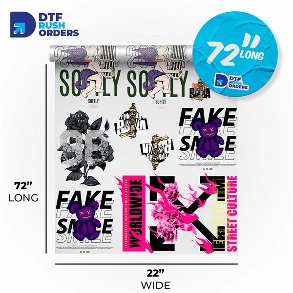 72" DTF Gang Sheet Heat Press Transfers - 72" DTF Gang Sheet Heat Press Transfers - Image 0 of 0