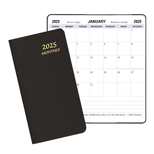 Monthly Pocket Planner - Leatherette - Monthly Pocket Planner - Leatherette - Image 1 of 3