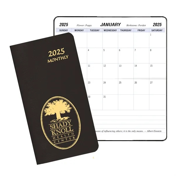 Monthly Pocket Planner - Leatherette - Monthly Pocket Planner - Leatherette - Image 0 of 3