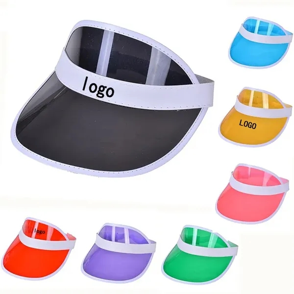 Unisex Candy Color Sun Visors Hats - Unisex Candy Color Sun Visors Hats - Image 0 of 15