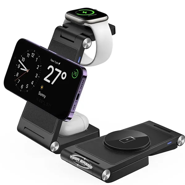 3-in-1 Wireless Charging Station - 3-in-1 Wireless Charging Station - Image 0 of 2