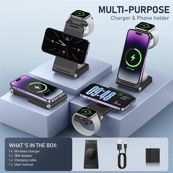 3-in-1 Wireless Charging Station - 3-in-1 Wireless Charging Station - Image 2 of 2