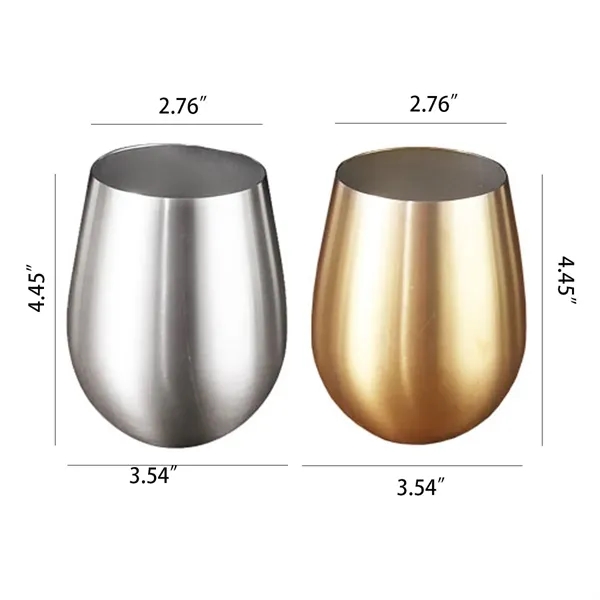 18oz Stainless Steel Home Kitchen Wine Glass Bar Drink Cup - 18oz Stainless Steel Home Kitchen Wine Glass Bar Drink Cup - Image 1 of 4
